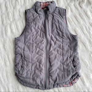 Supplies Grey Chevron Quilted Vest